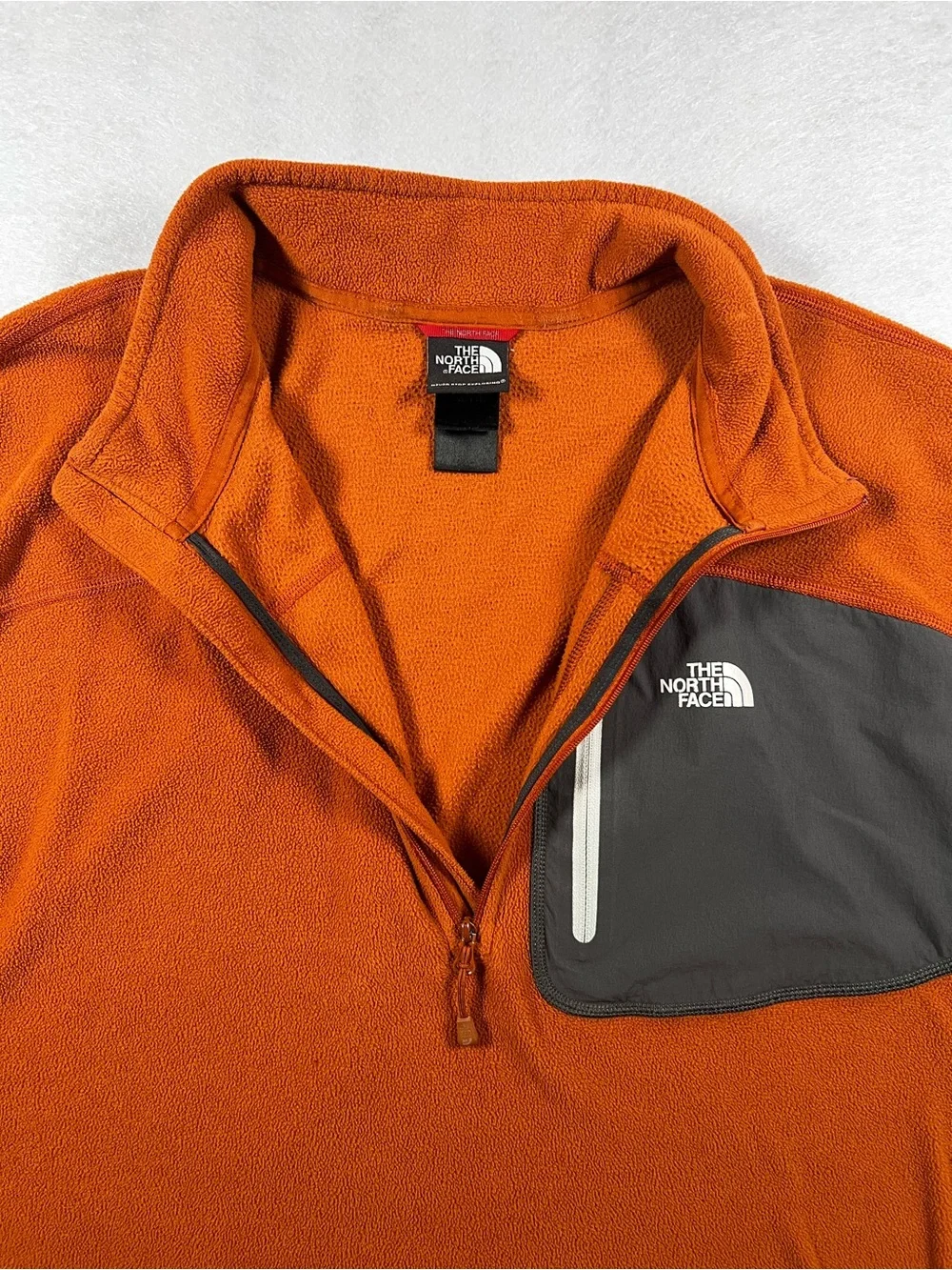 The North Face Men’s XXL Orange Full Zip Jacket Outdoor Hiking Gorpcore